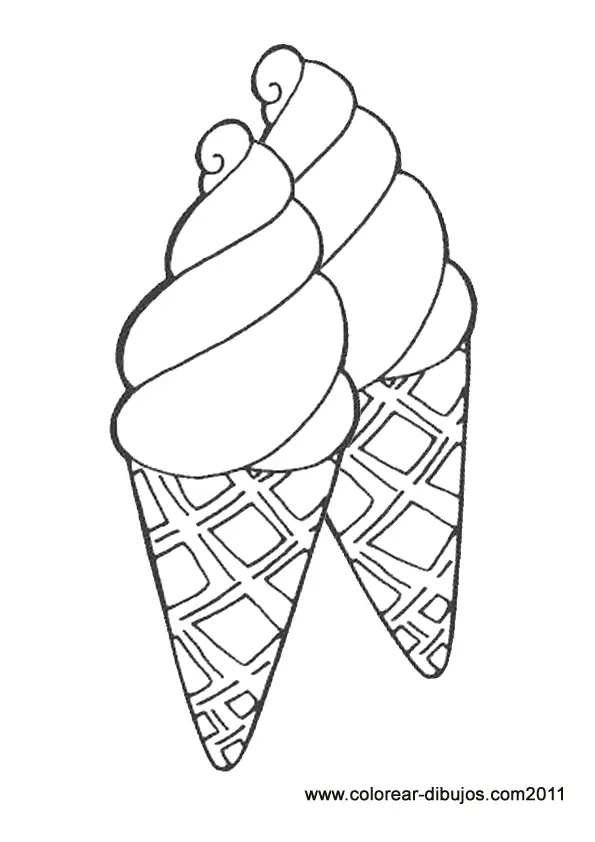 Cute Ice Cream Coloring Pages 14