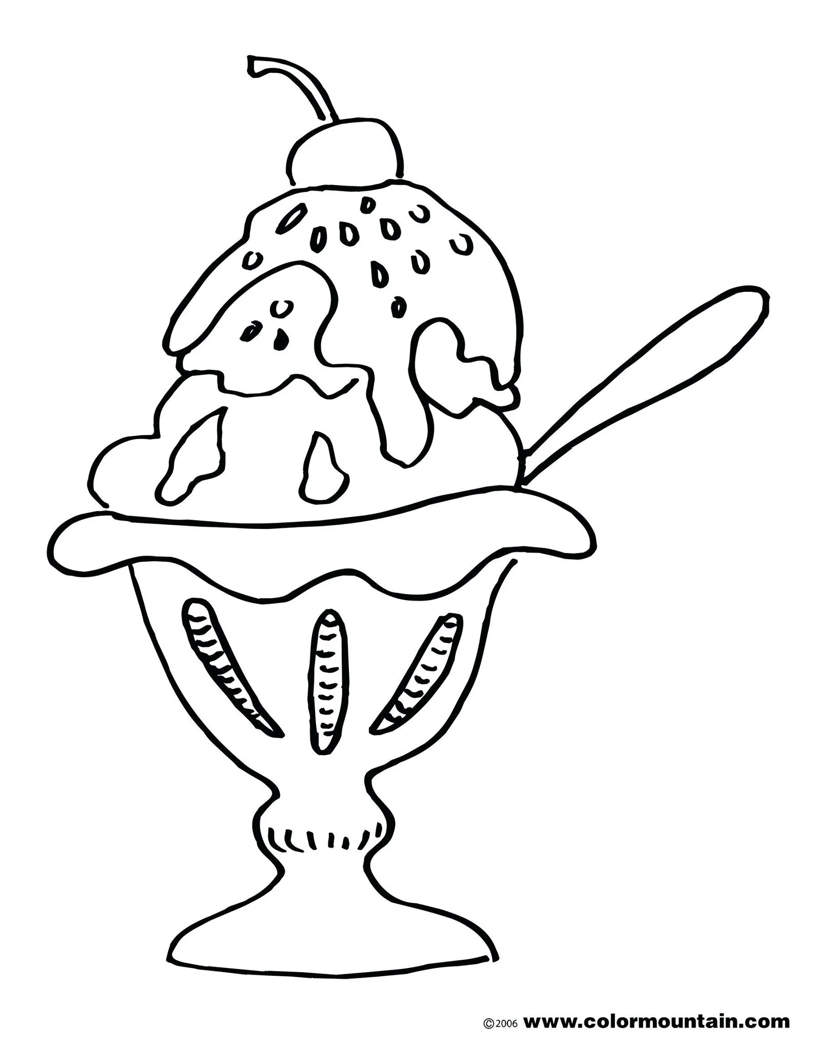 Cute Ice Cream Coloring Pages 15