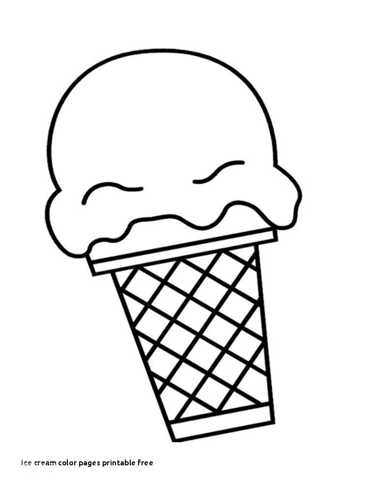 Cute Ice Cream Coloring Pages 23