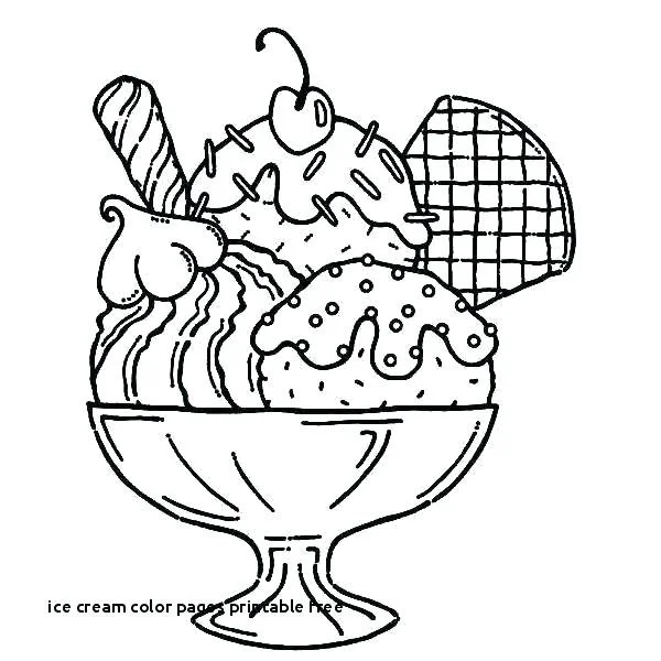 Cute Ice Cream Coloring Pages 28