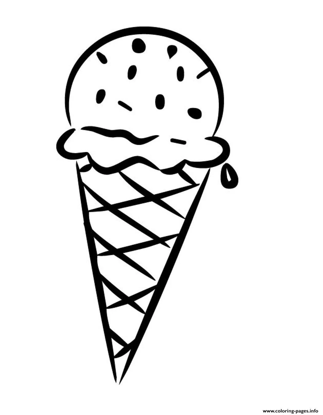 Cute Ice Cream Coloring Pages 30