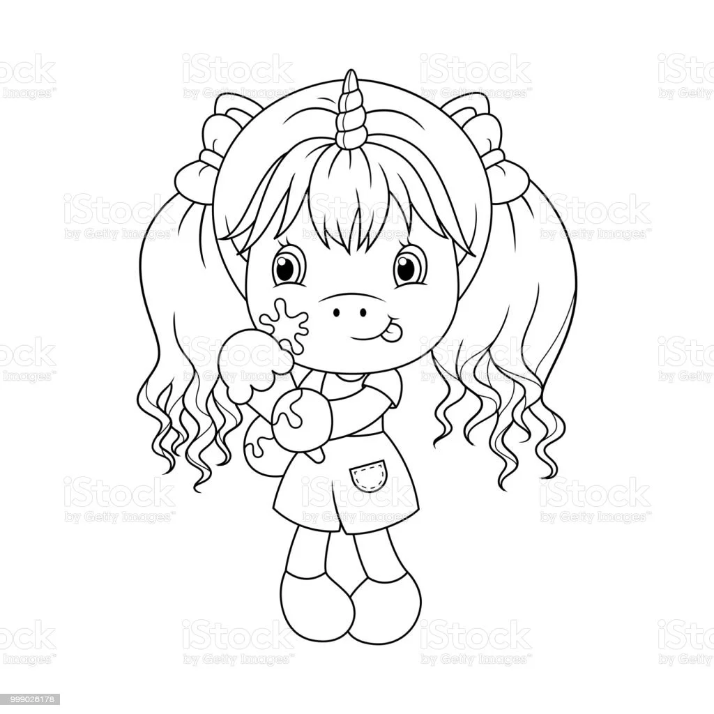 Cute Ice Cream Coloring Pages 35
