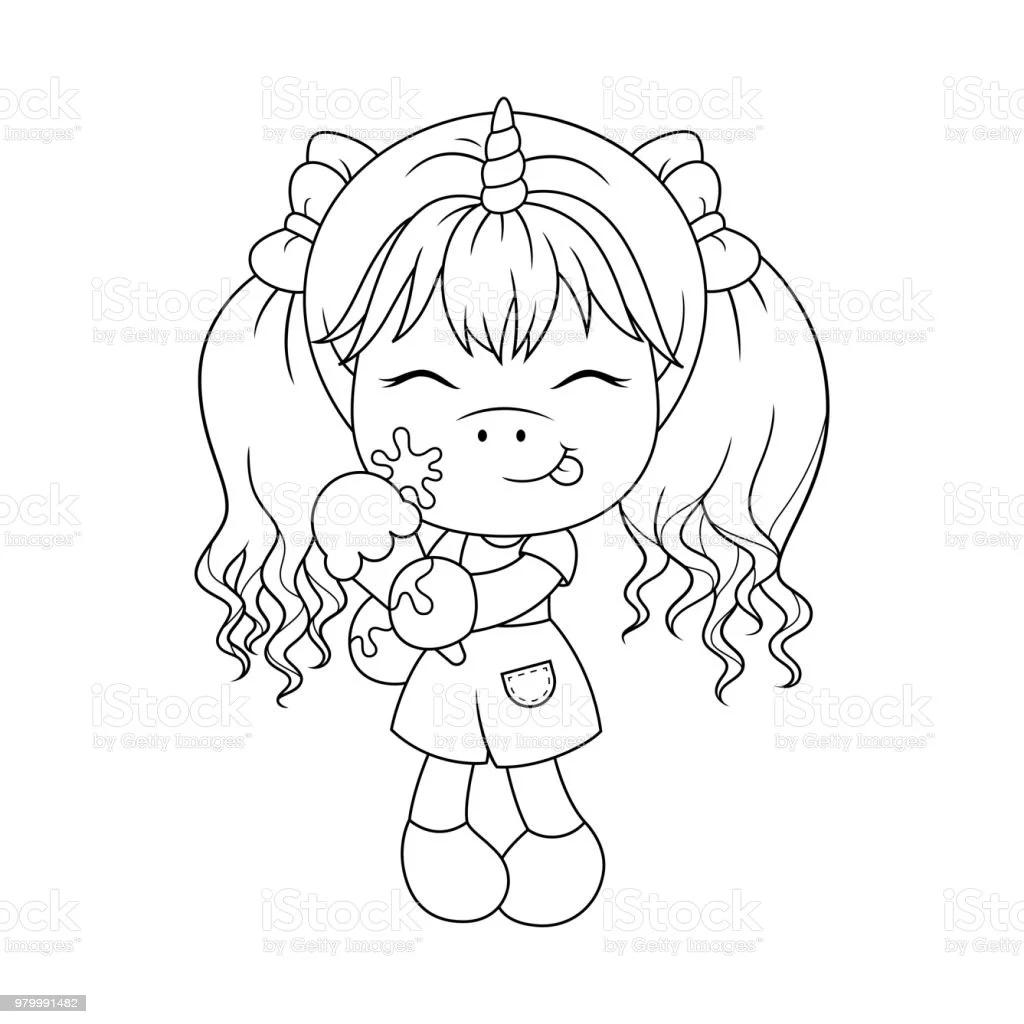 Cute Ice Cream Coloring Pages 39