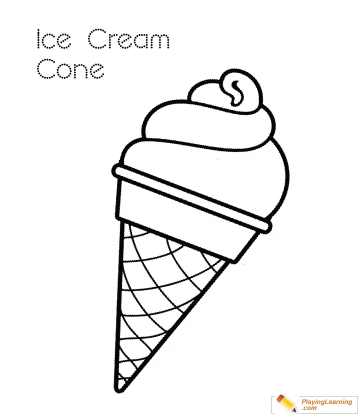 Cute Ice Cream Coloring Pages 44