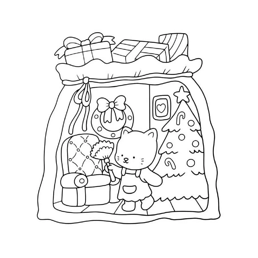 Cute N Cozy Navidad pginas para colorear 16