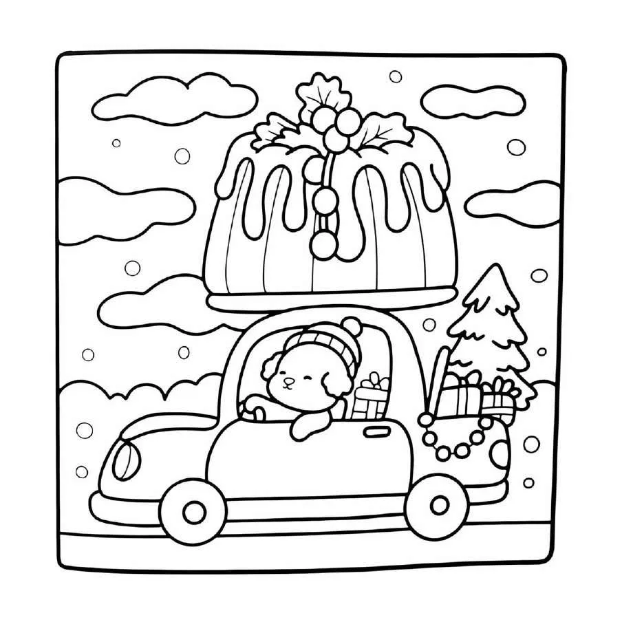 Cute N Cozy Navidad pginas para colorear 21