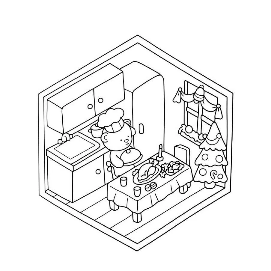 Cute N Cozy Navidad pginas para colorear 24
