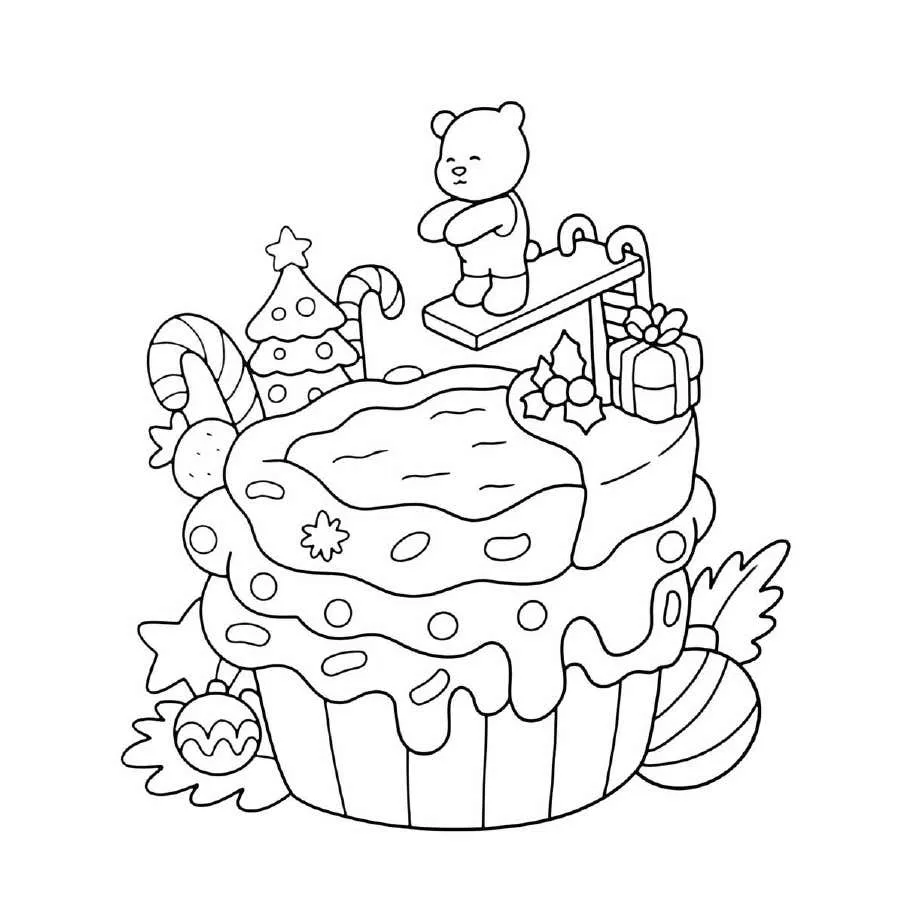Cute N Cozy Navidad pginas para colorear 25