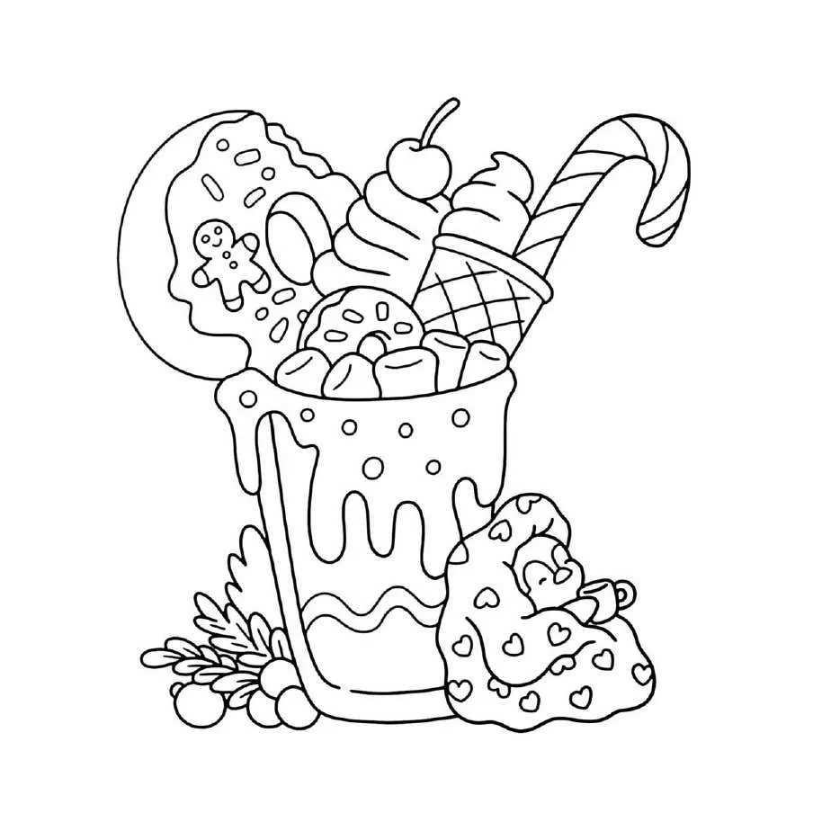 Cute N Cozy Navidad pginas para colorear 29