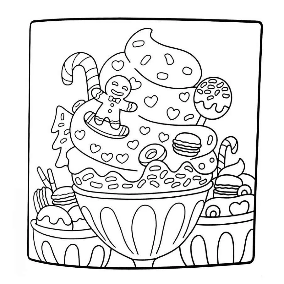 Cute N Cozy Navidad pginas para colorear 31