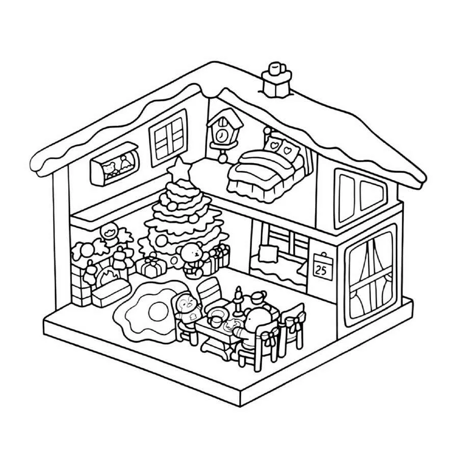 Cute N Cozy Navidad pginas para colorear 38