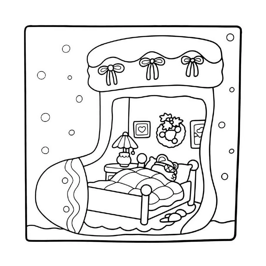 Cute N Cozy Navidad pginas para colorear 5
