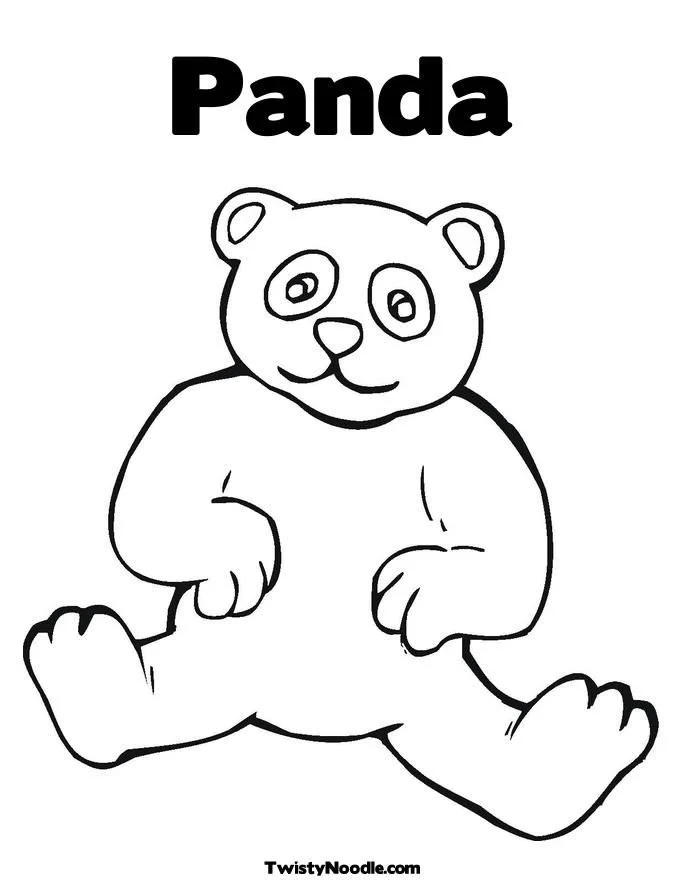 Desenhos de Panda Fofo Para Colorir 15