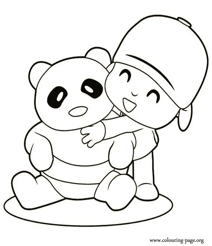 Desenhos de Panda Fofo Para Colorir 2