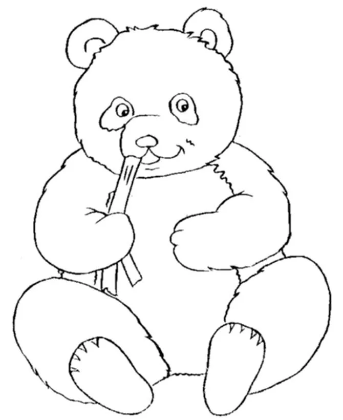 Desenhos de Panda Fofo Para Colorir 20