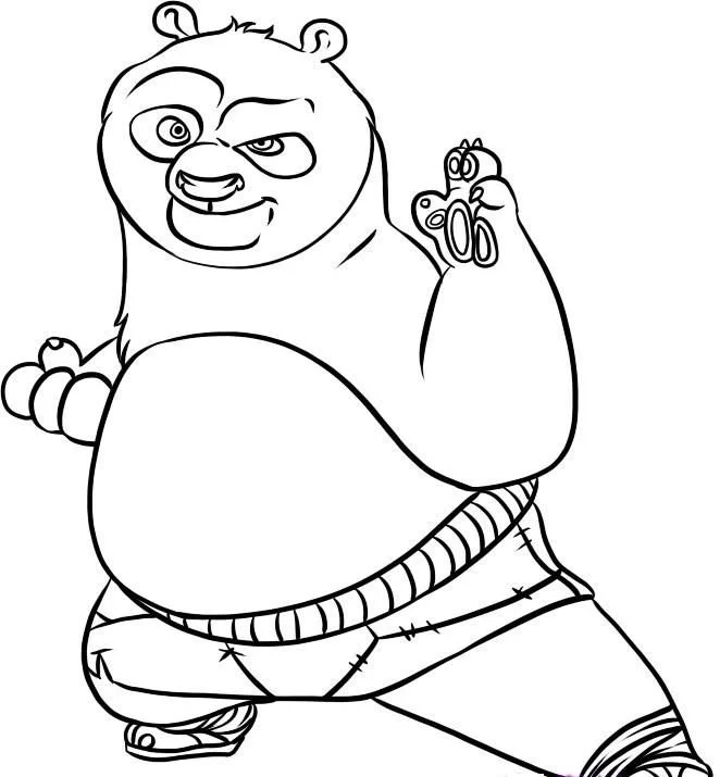 Desenhos de Panda Fofo Para Colorir 33
