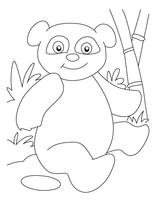 Desenhos de Panda Fofo Para Colorir 7