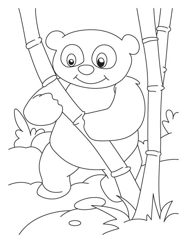 Desenhos de Panda Fofo Para Colorir 9