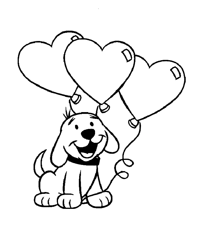 Cute Puppy Coloring Pages 16