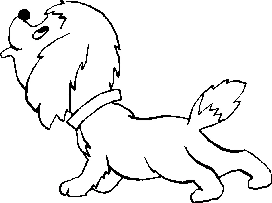 Cute Puppy Coloring Pages 19