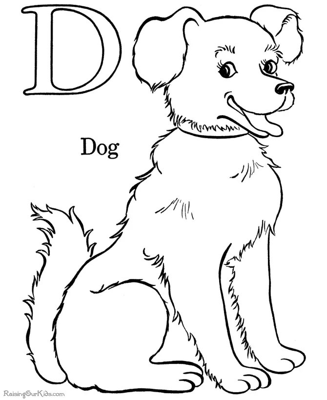 Cute Puppy Coloring Pages 42