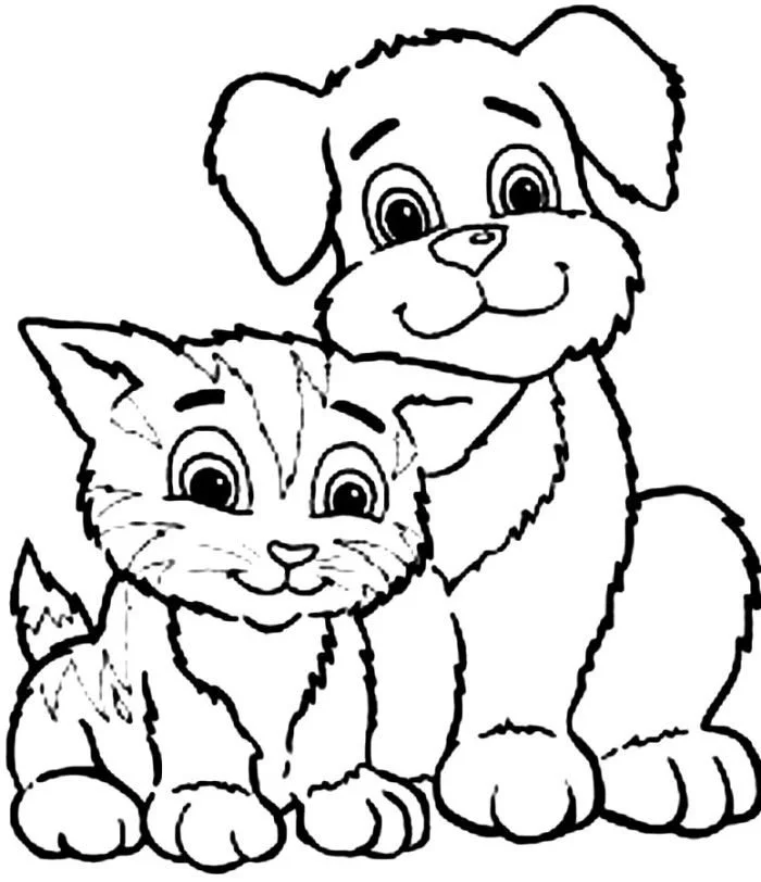 Cute Puppy Coloring Pages 45