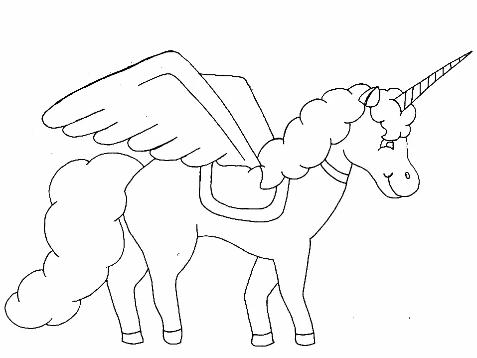 Niedliche Einhorn Ausmalbilder 16