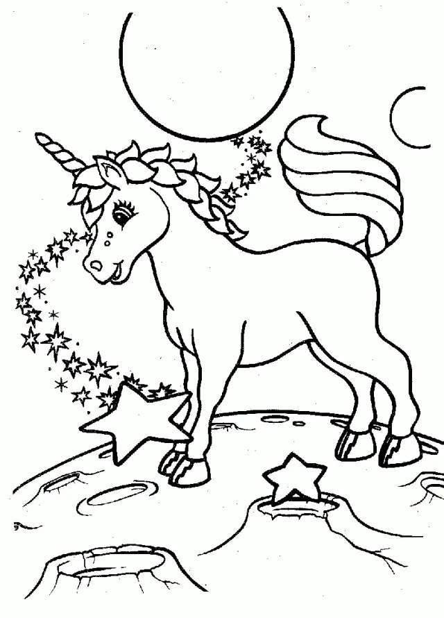 Niedliche Einhorn Ausmalbilder 22