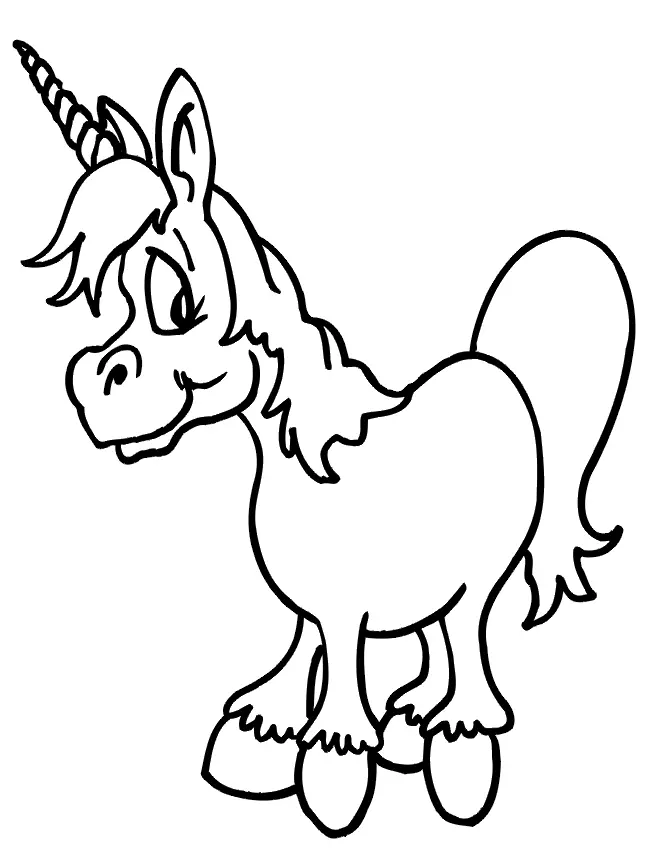 Niedliche Einhorn Ausmalbilder 3