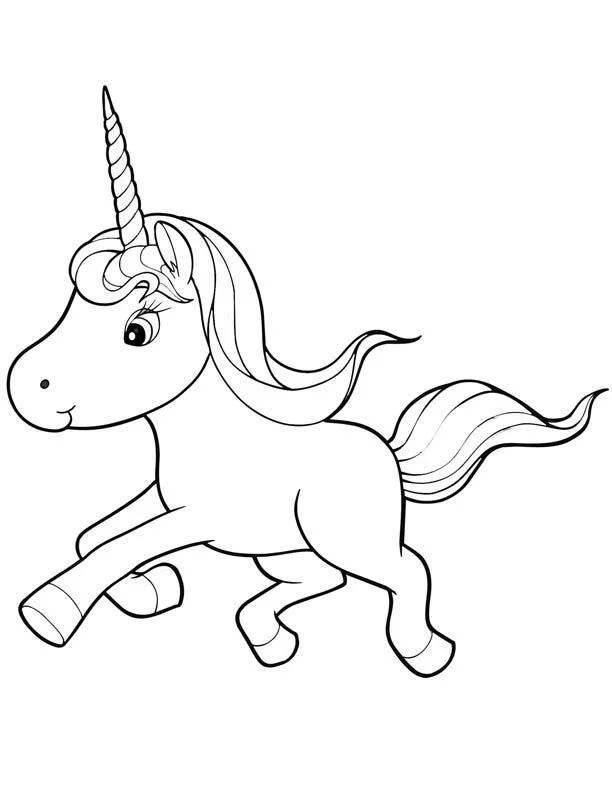 Niedliche Einhorn Ausmalbilder 35