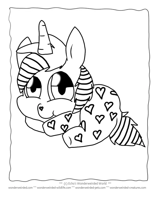 Niedliche Einhorn Ausmalbilder 4