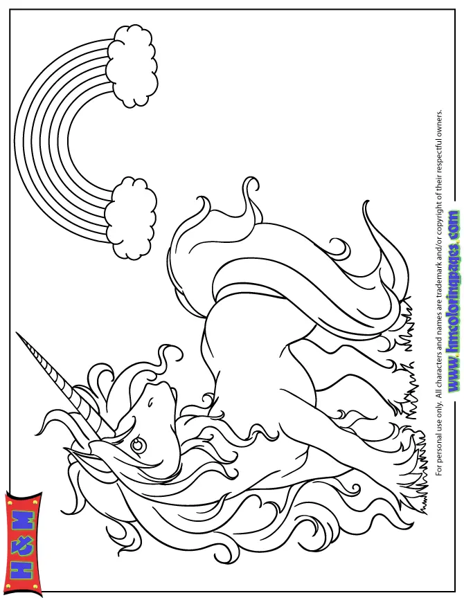 Niedliche Einhorn Ausmalbilder 5