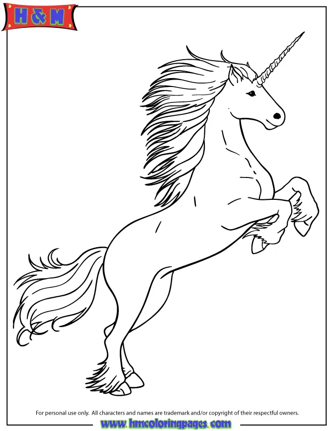 Niedliche Einhorn Ausmalbilder 7