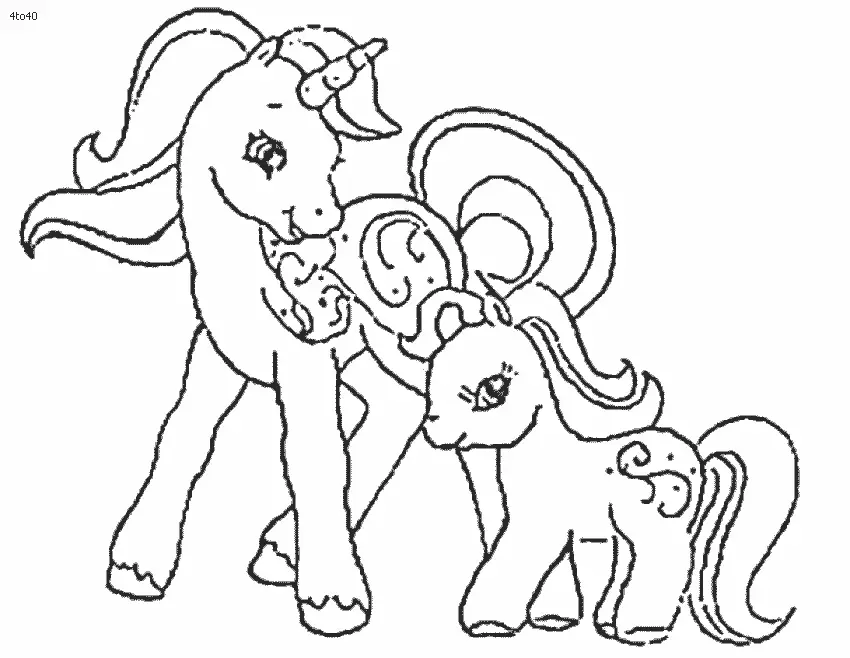 Niedliche Einhorn Ausmalbilder 9