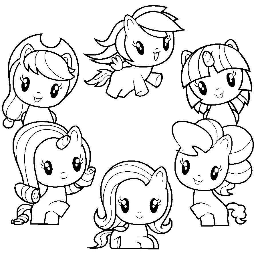 Cutie Mark Crew Coloring Pages 1