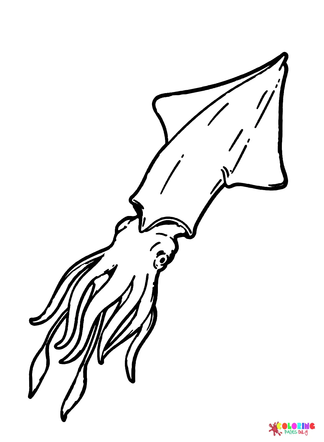 Tintenfisch Ausmalbilder 3