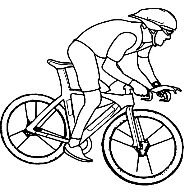 Cycling Coloring Pages 11