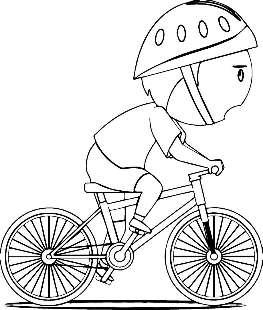 Cycling Coloring Pages 12