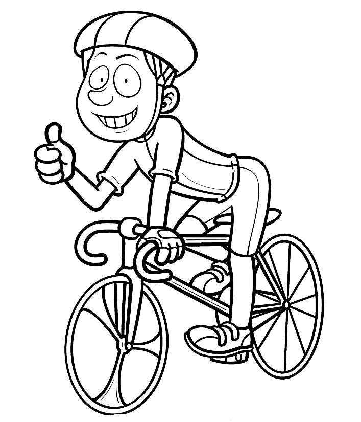 Cycling Coloring Pages 15