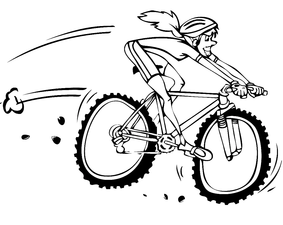 Cycling Coloring Pages 16