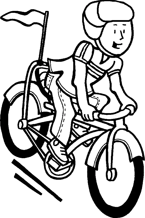 Cycling Coloring Pages 17