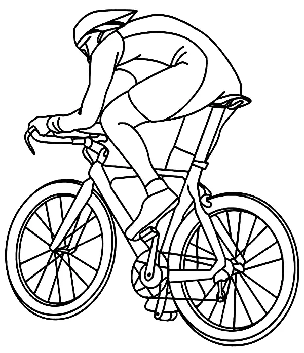 Cycling Coloring Pages 19