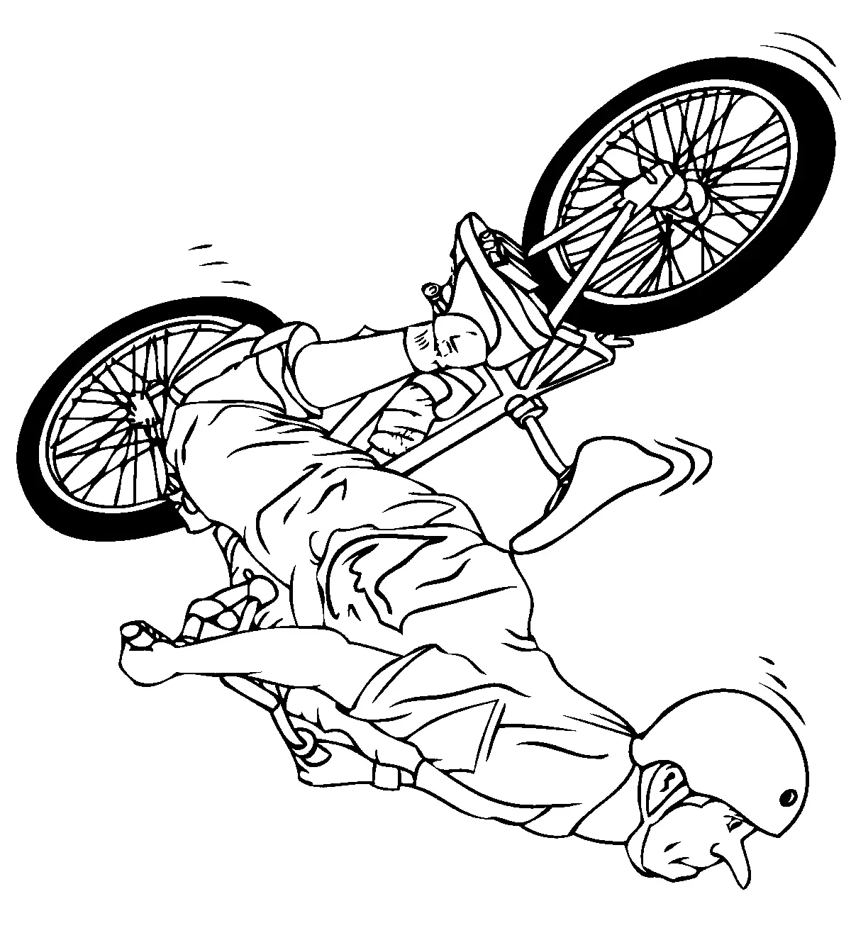 Cycling Coloring Pages 3