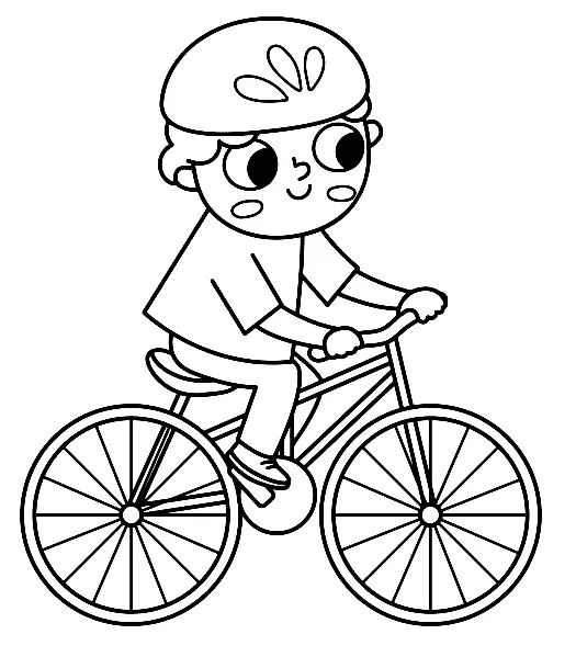 Cycling Coloring Pages 6