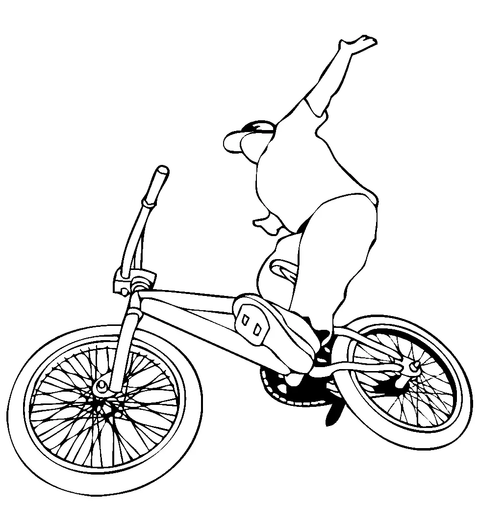 Cycling Coloring Pages 8