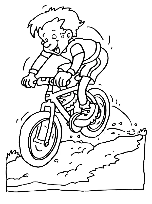 Cycling Coloring Pages 9