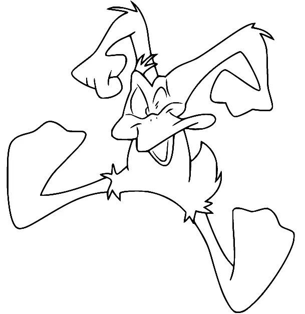 Daffy Duck Coloring Pages 11