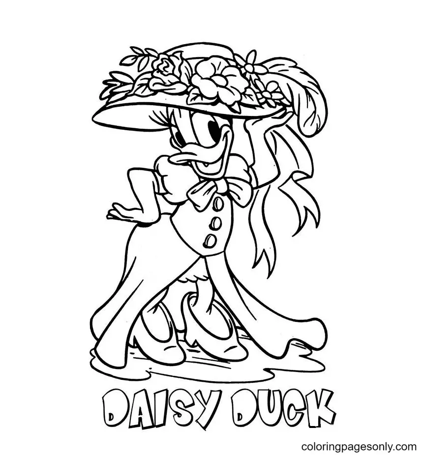 Daisy Duck Coloring Pages 15