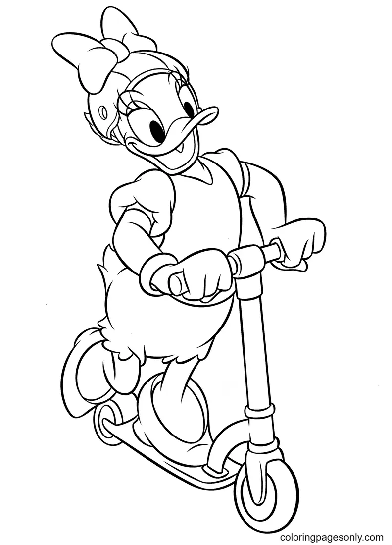 Daisy Duck Coloring Pages 19