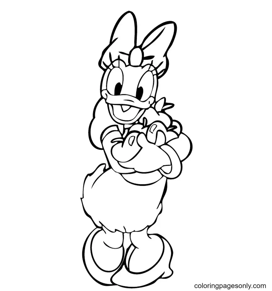 Daisy Duck Coloring Pages 20